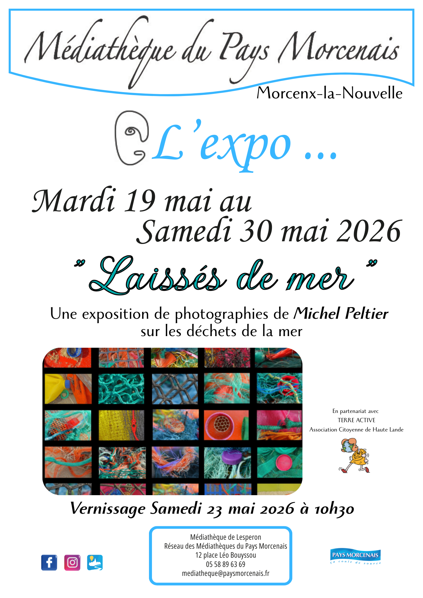 L'Expo " Laissées de mer" de Michel Peltier — visuel événement
