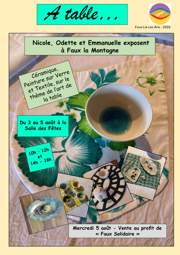 Exposition : A table !