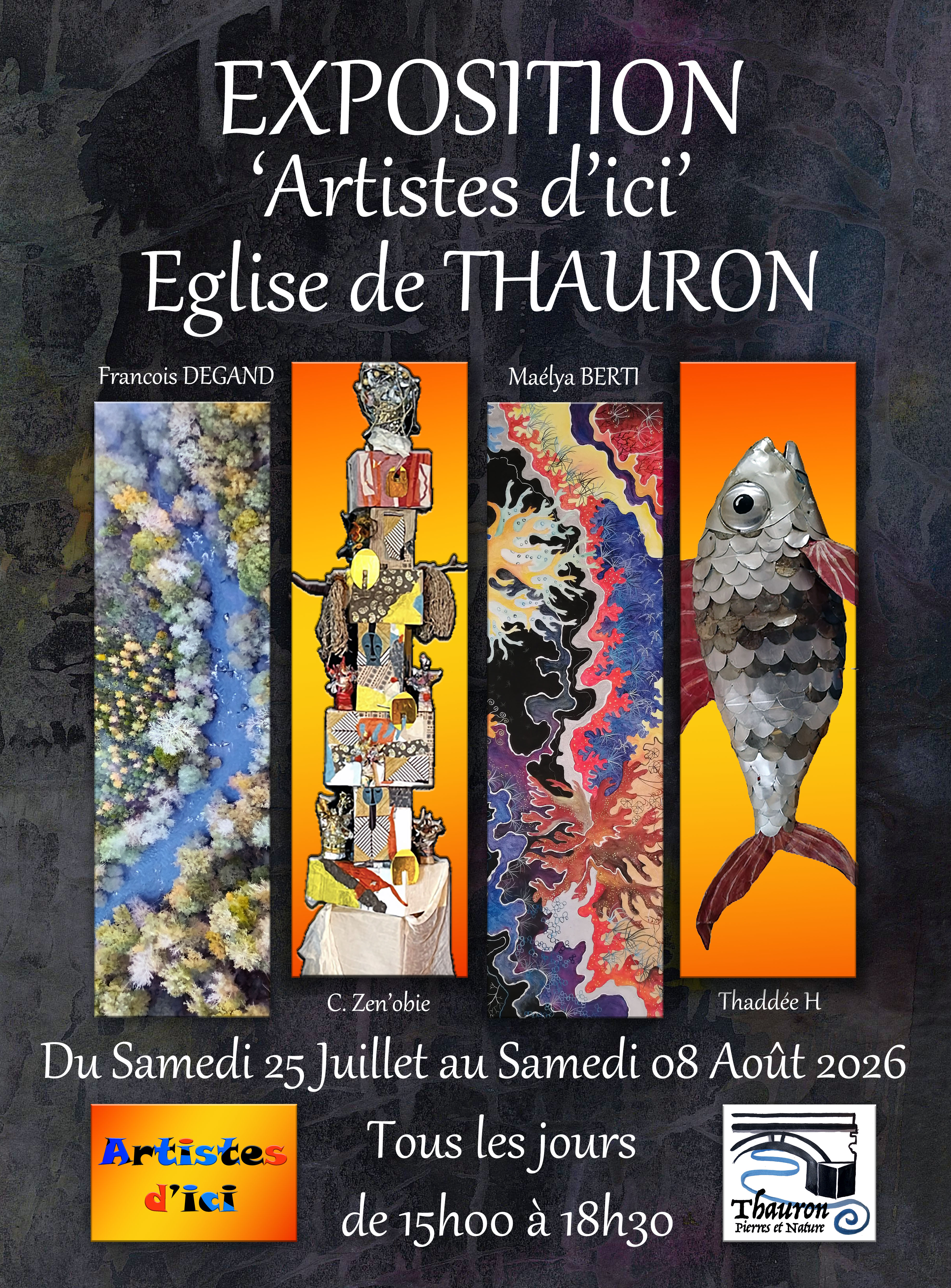 Exposition des "artistes d'ici" — visuel événement