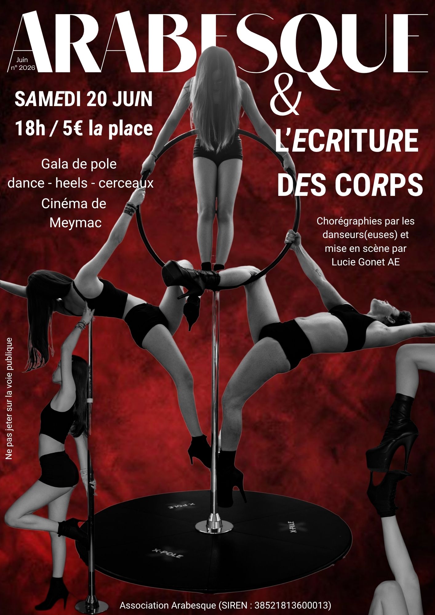 Arabesque et L'écriture des corps — visuel événement