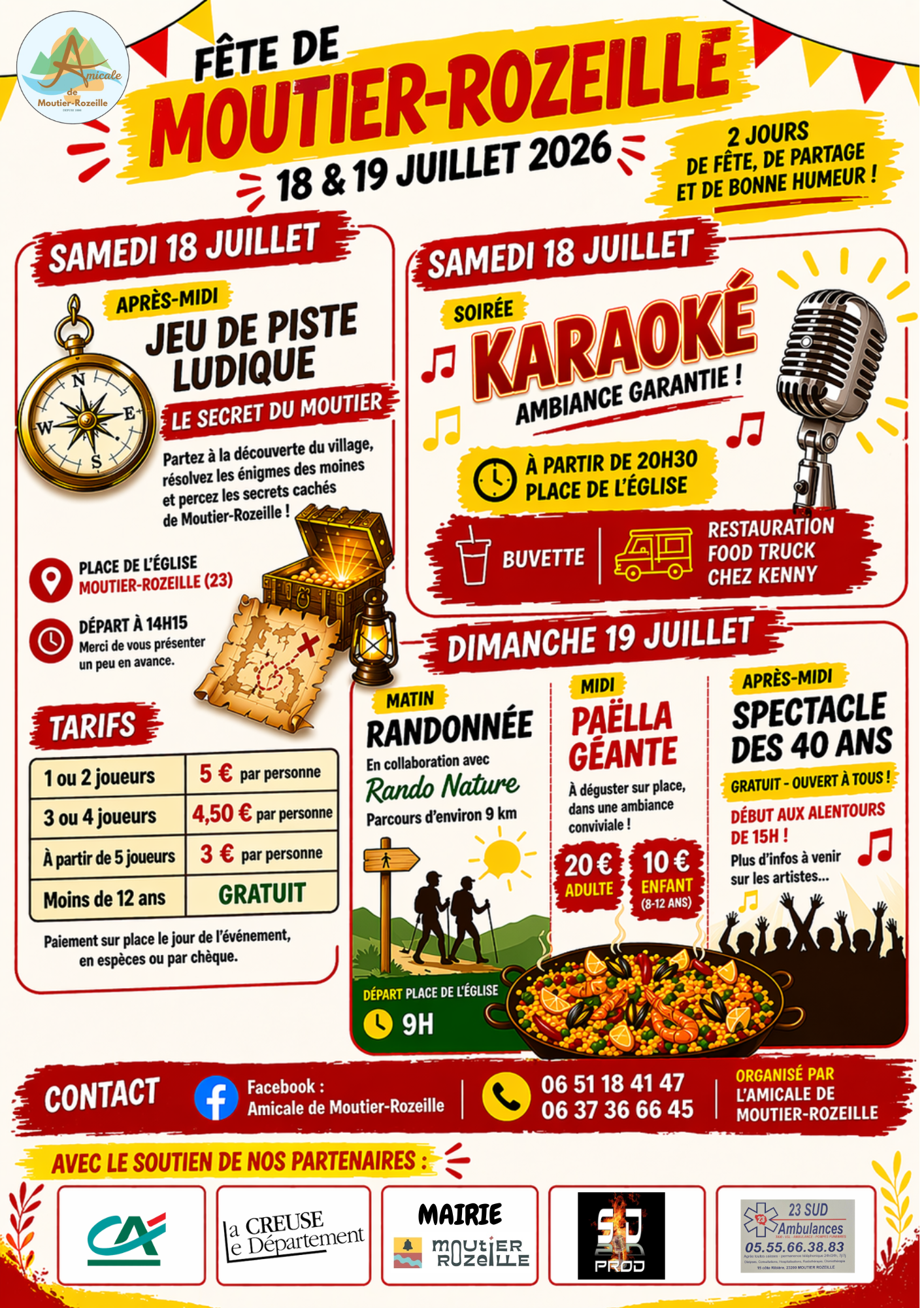 Fête des 40 ans de l'Amicale — visuel événement