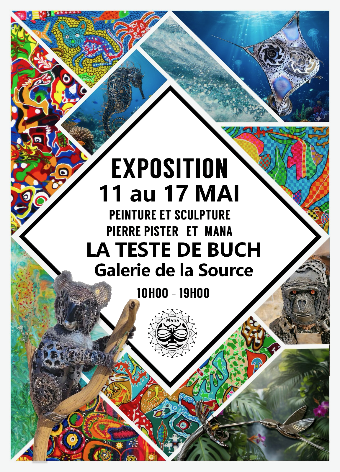 Peinture et sculpture, Pierre Pister et Mana