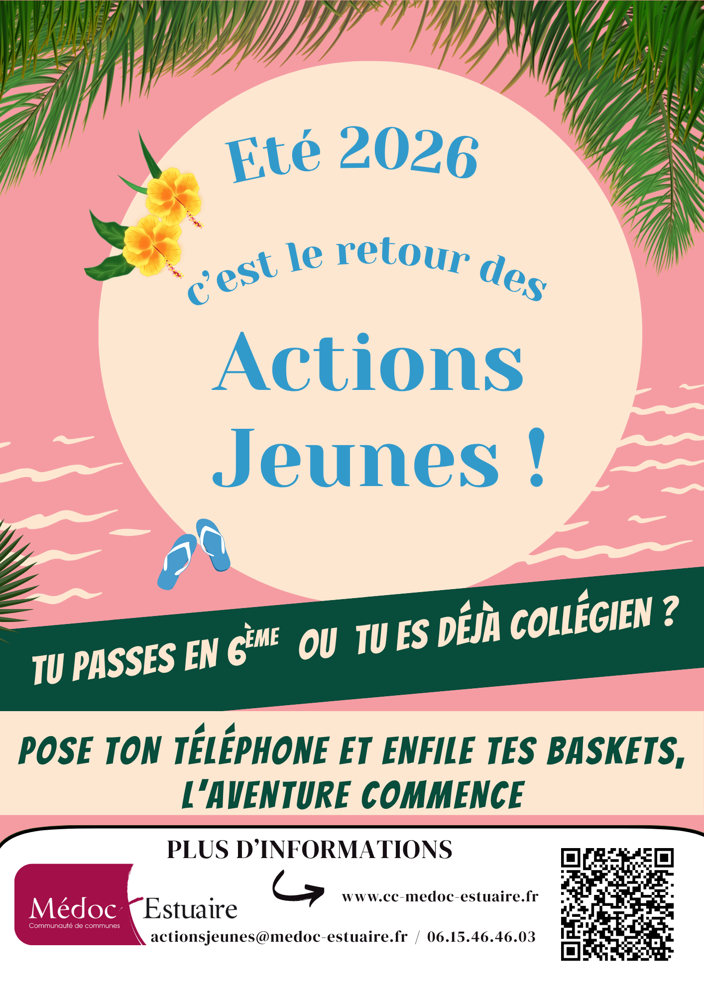 Actions jeunes Médoc Estuaire été 2026