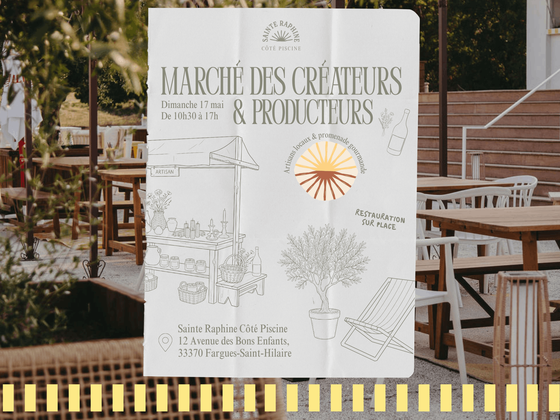 Affiche de Marché de créateurs et de producteurs