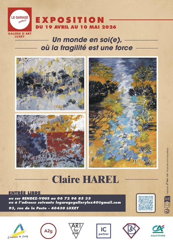 EXPOSITION AU GARAGE gallery Claire HAREL — visuel événement