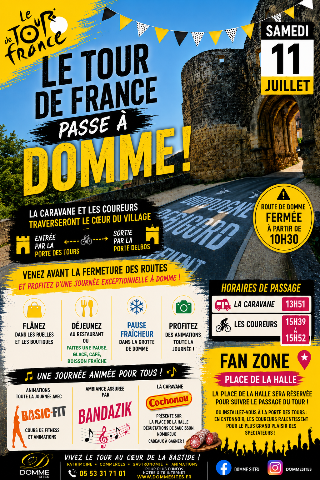 Le Tour de France fait étape à Domme