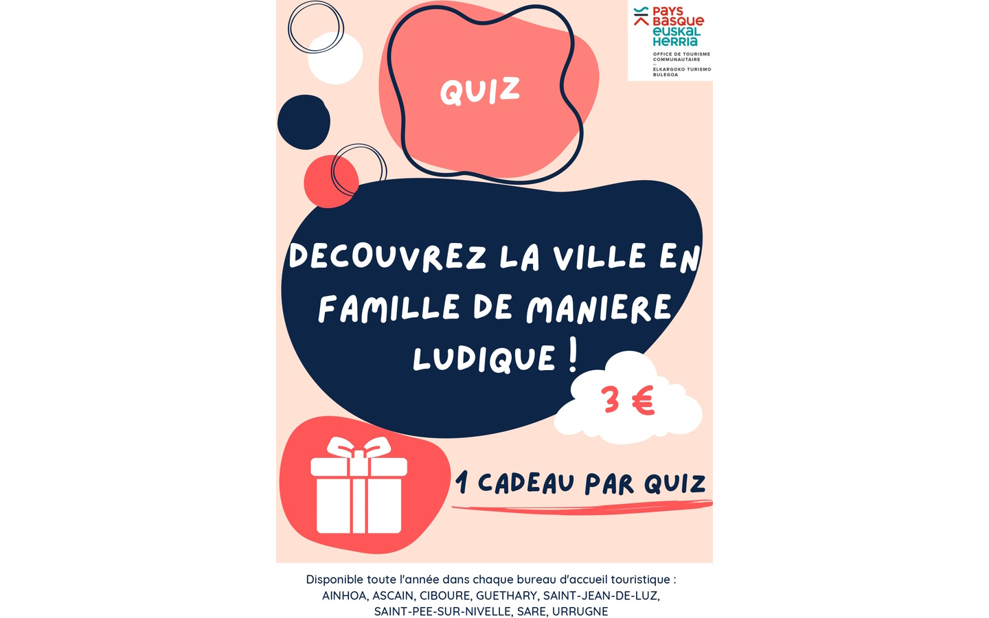 Quiz pour enfants - Guéthary - Visite guidée de ville, village à GUETHARY  (64)