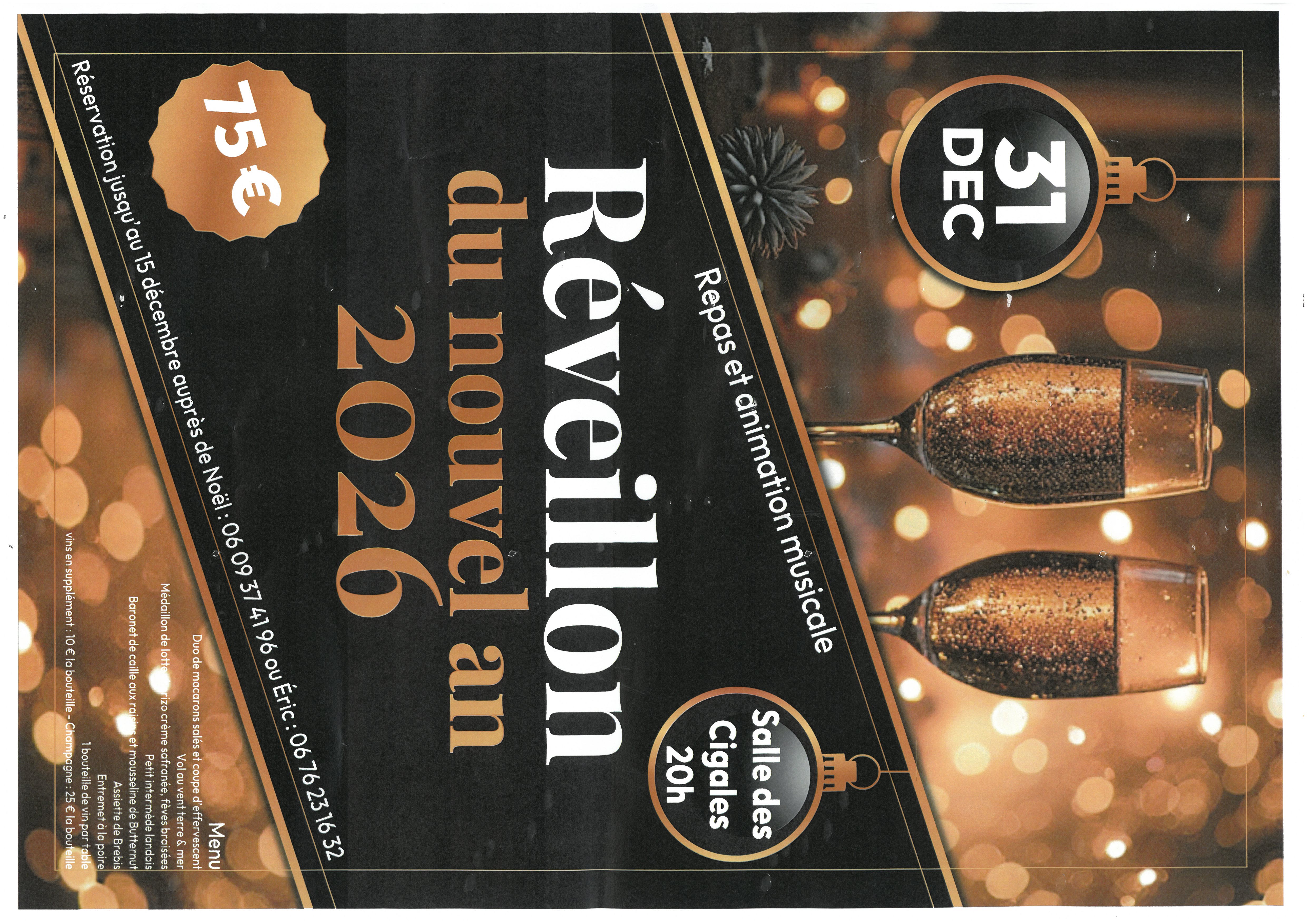 Réveillon du nouvel an 2026 - Morcenx