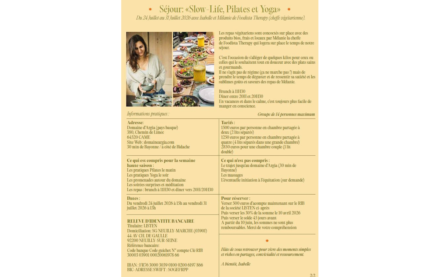 Séjour Slow-life, Pilates et Yoga, Came - photo 4