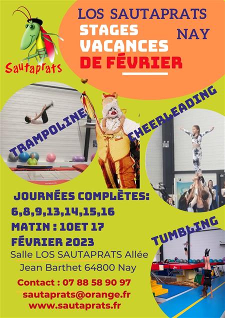 Stages vacances de Février Stages vacances de Février