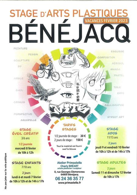 Stage d'arts plastiques Stage d'arts plastiques