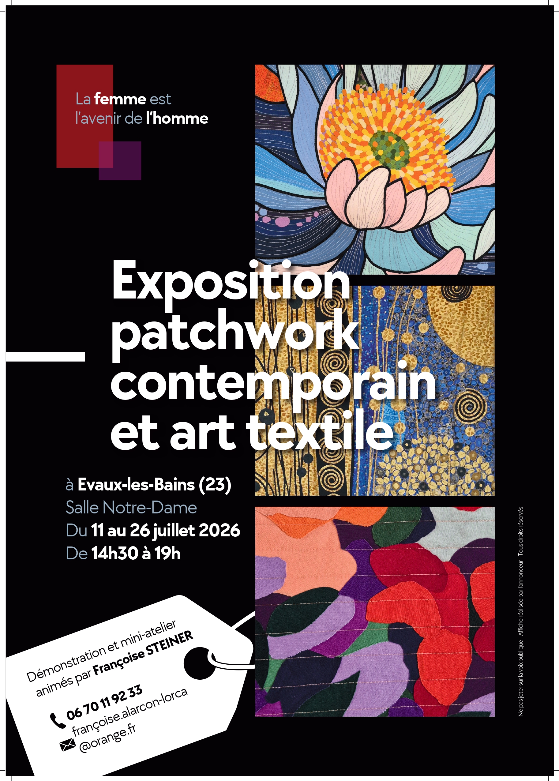 Exposition Patchwork contemporain et art textile