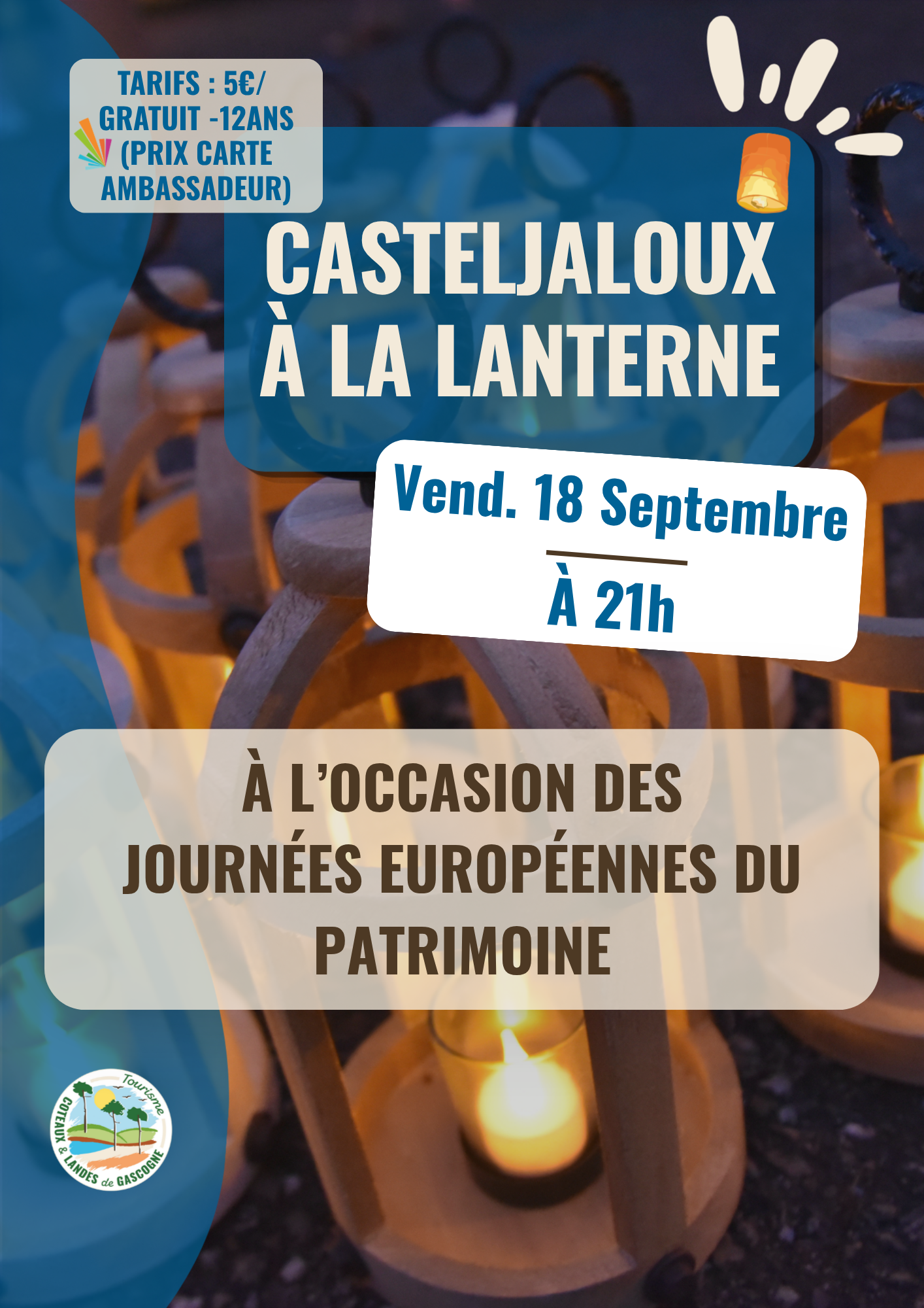 Journées Européennes du Patrimoine - Visite de Casteljaloux à la lanterne