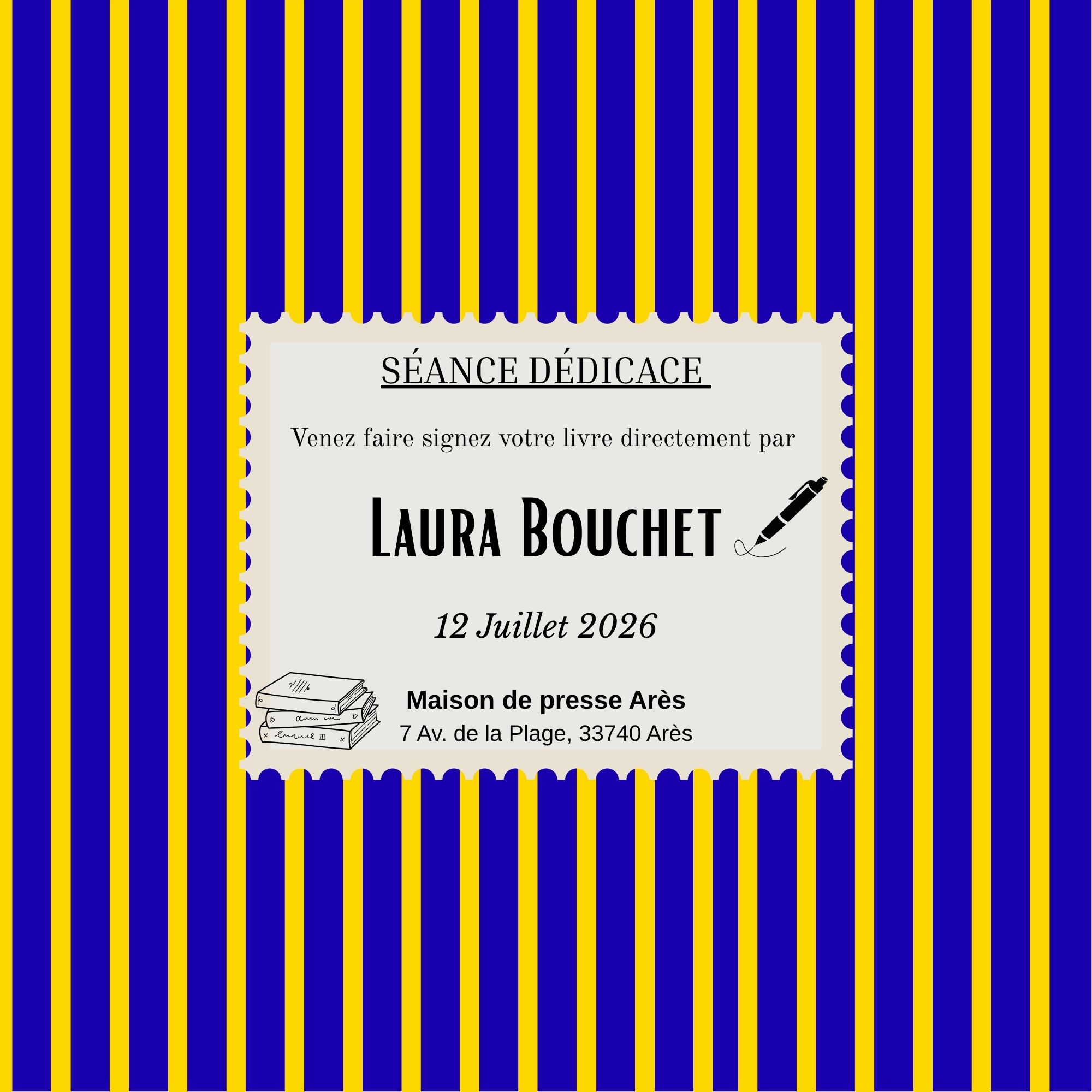 Séance signature par Laura Bouchet