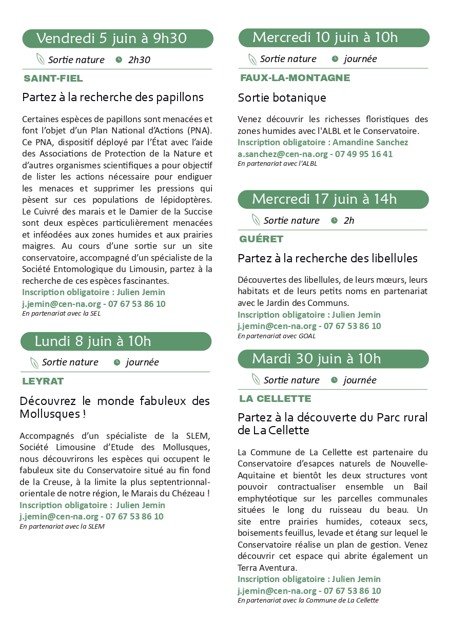 Sortie Nature — visuel événement
