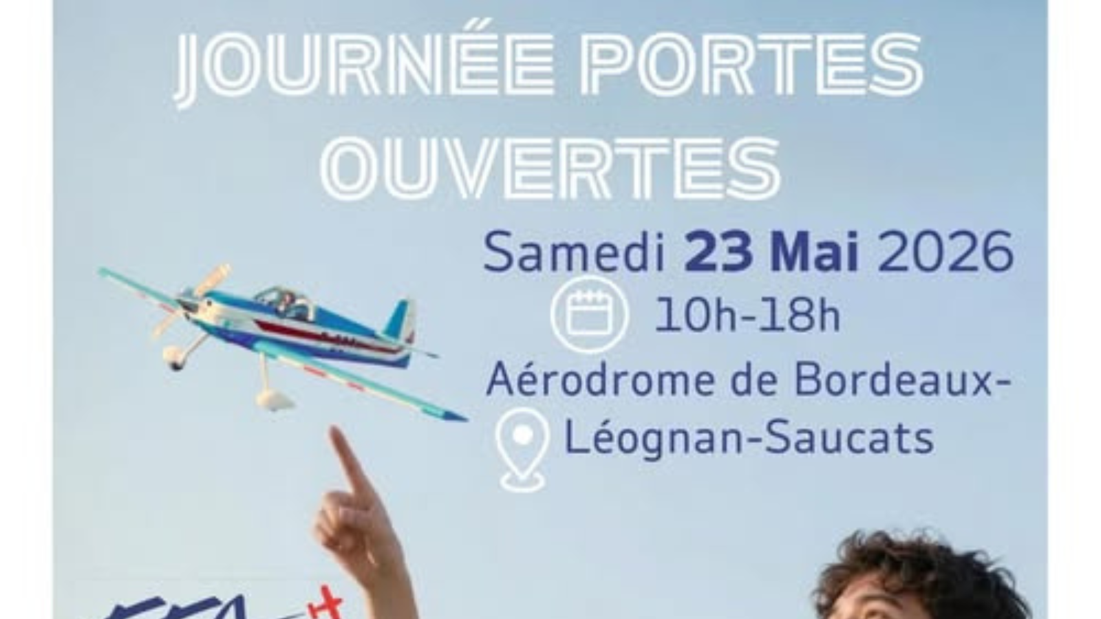 Journée Portes Ouvertes de l'Aérodrome de Saucats 2026 — visuel événement