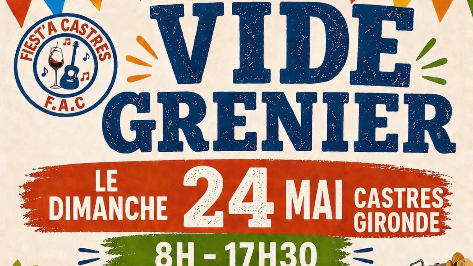 Vide grenier de Castres-Gironde — visuel événement