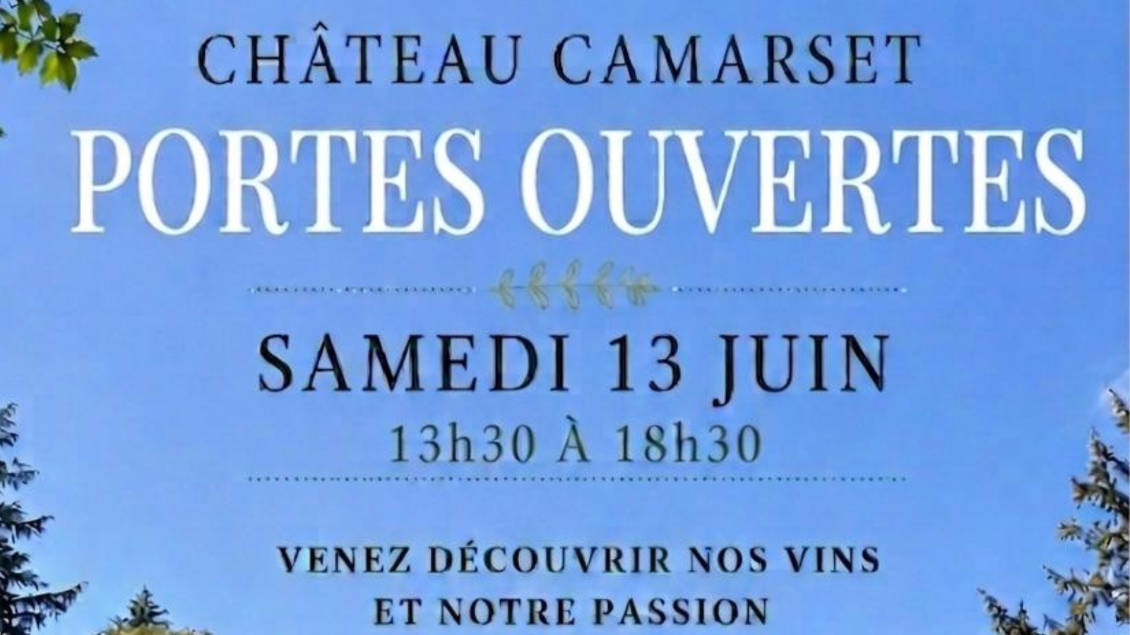 Portes ouvertes Château Camarset