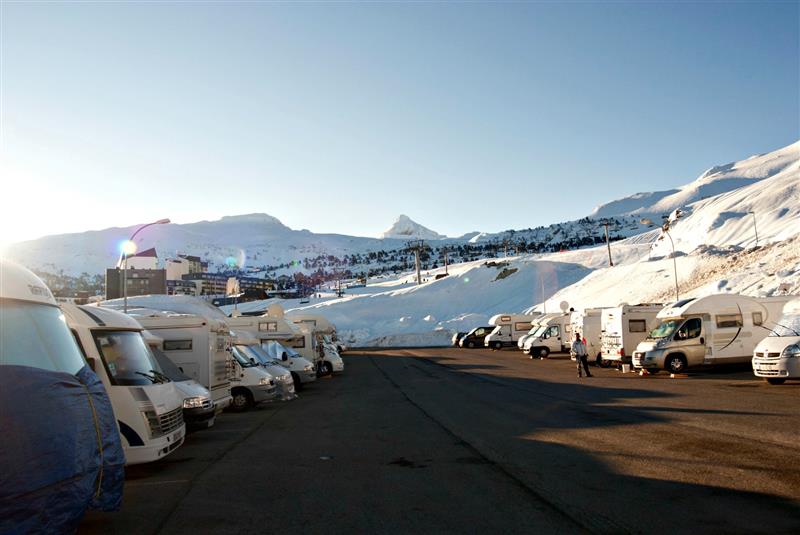 Aire de camping-car 2 de la Pierre Saint-Martin 
