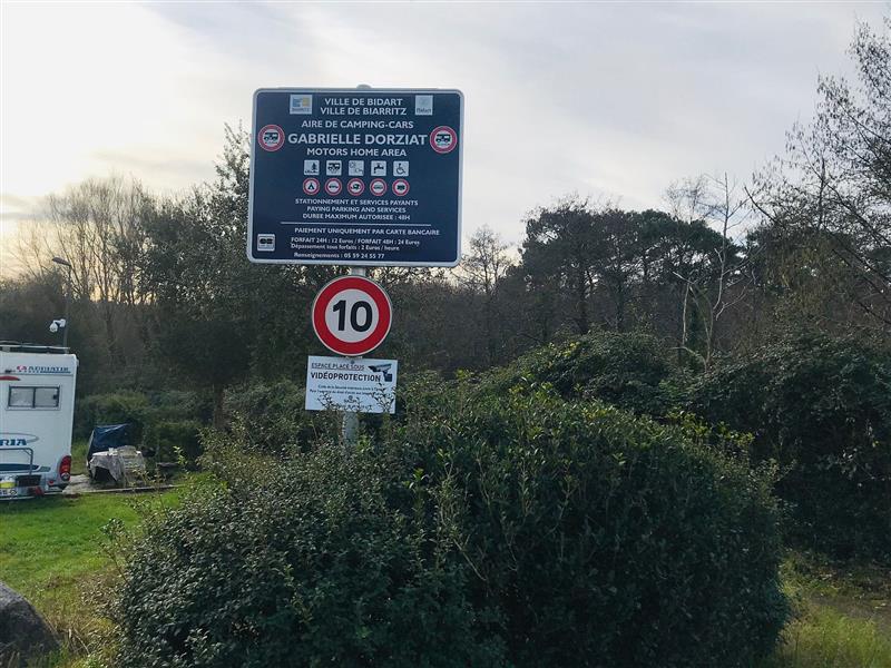Aire camping-cars Biarritz - Dorziat