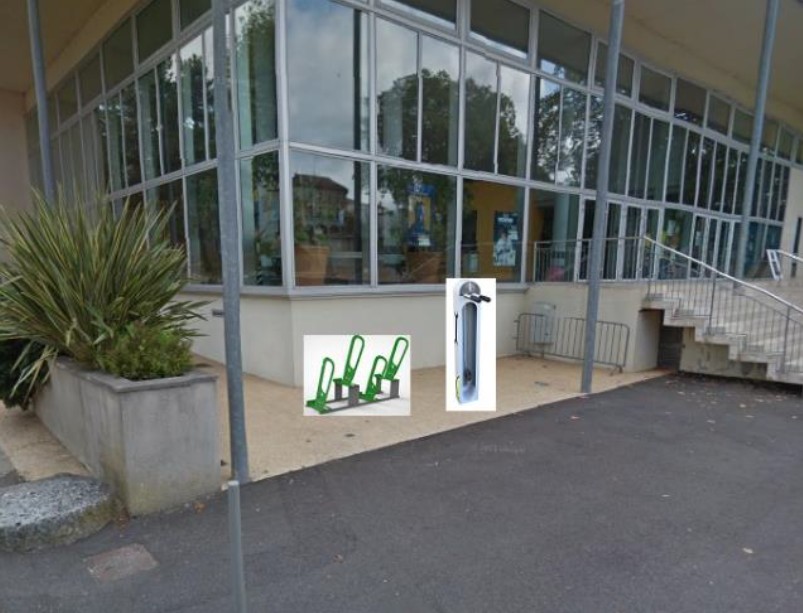 Halte de repos vélo de l'Espace d'Albret de Nérac
