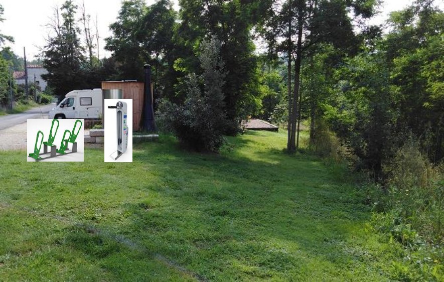 Halte de repos vélo de Lagravère à Lavardac
