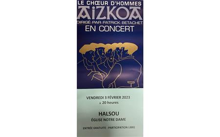 Choeur d'hommes Aizkoa en concert Choeur d'hommes Aizkoa en concert