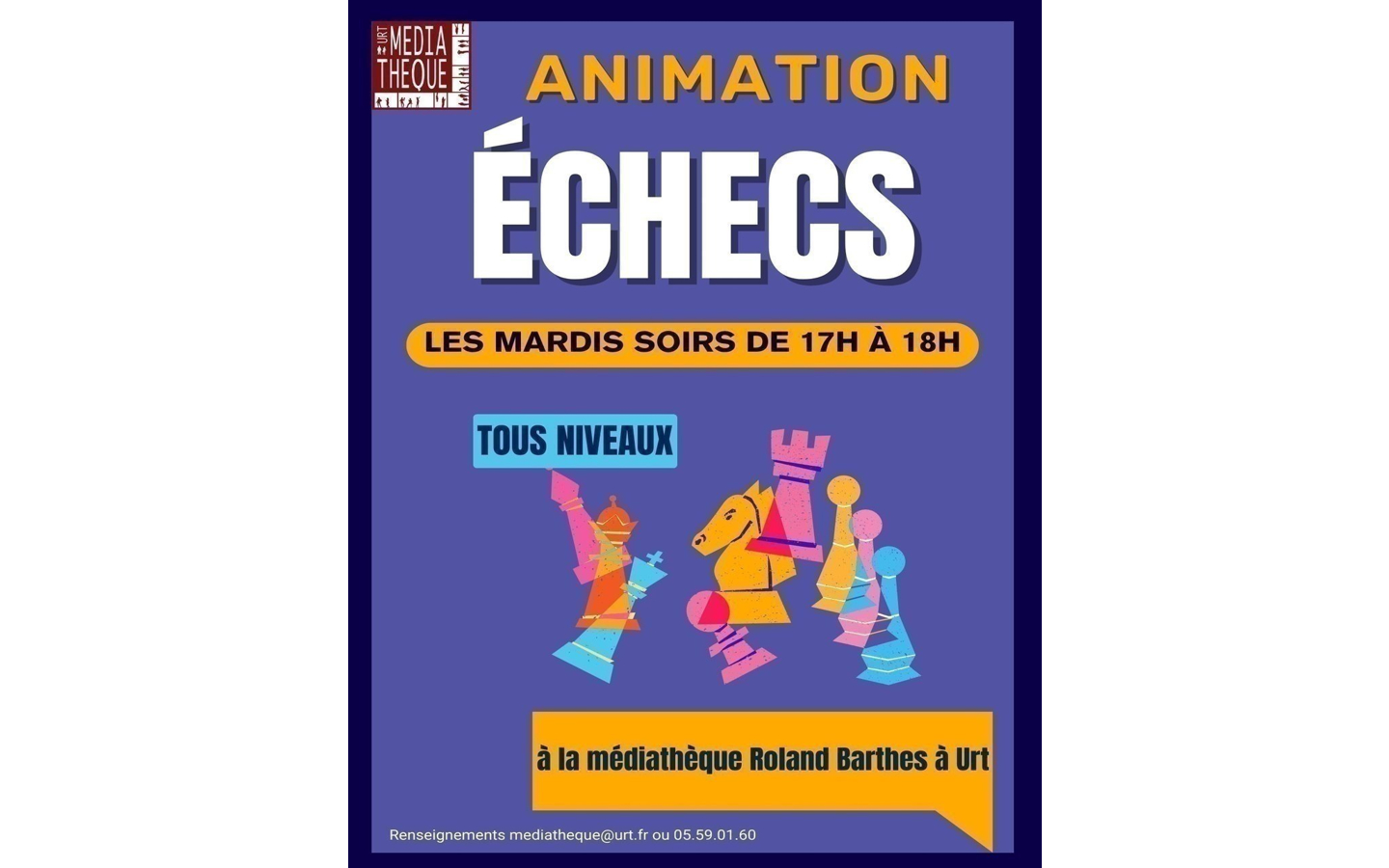 Animation échecs — visuel événement