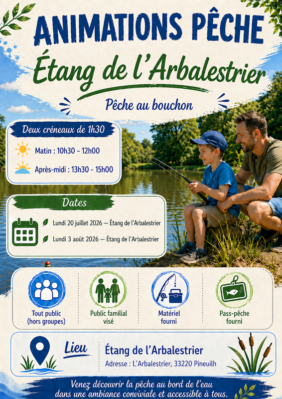 Animations pêche LEADER, Pineuilh