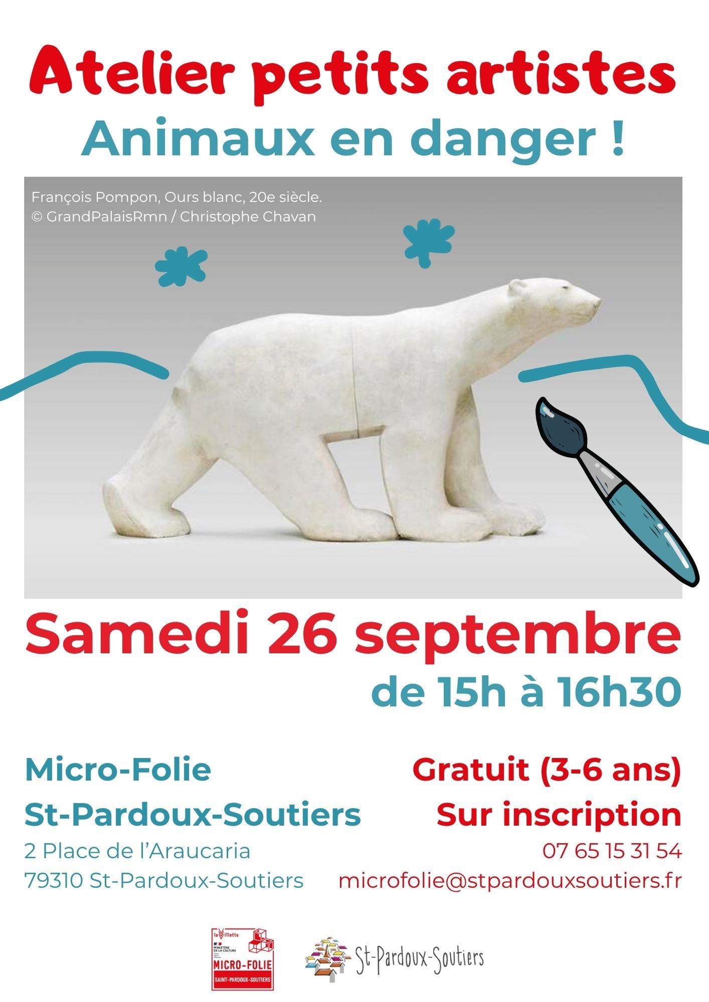 Micro-Folie : Atelier petits artistes "Animaux en danger"