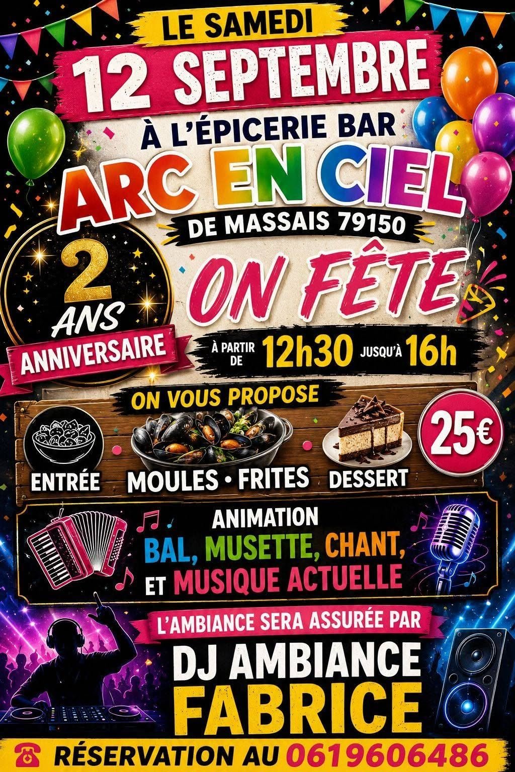 Anniversaire 2ans de l'Arc en Ciel animé par DJ FABRICE