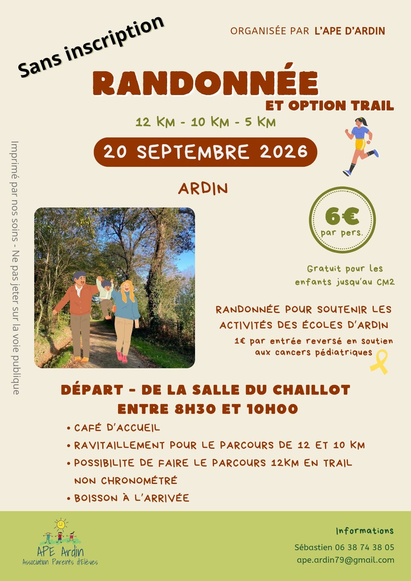 APE : randonnée pédestre 3 parcours