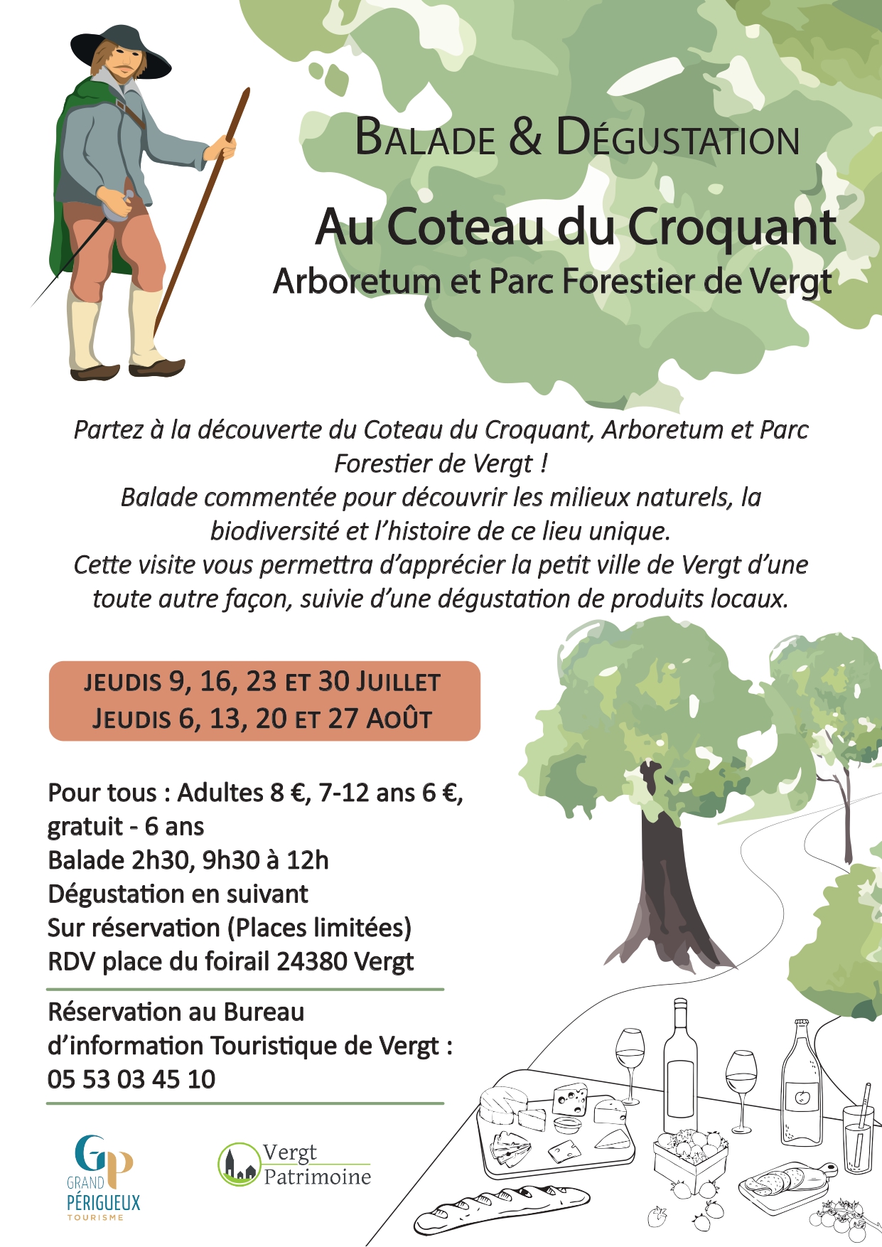 Balade & Dégustation : Au Coteau du Croquant Arboretum et Parc Forestier de Vergt — visuel événement