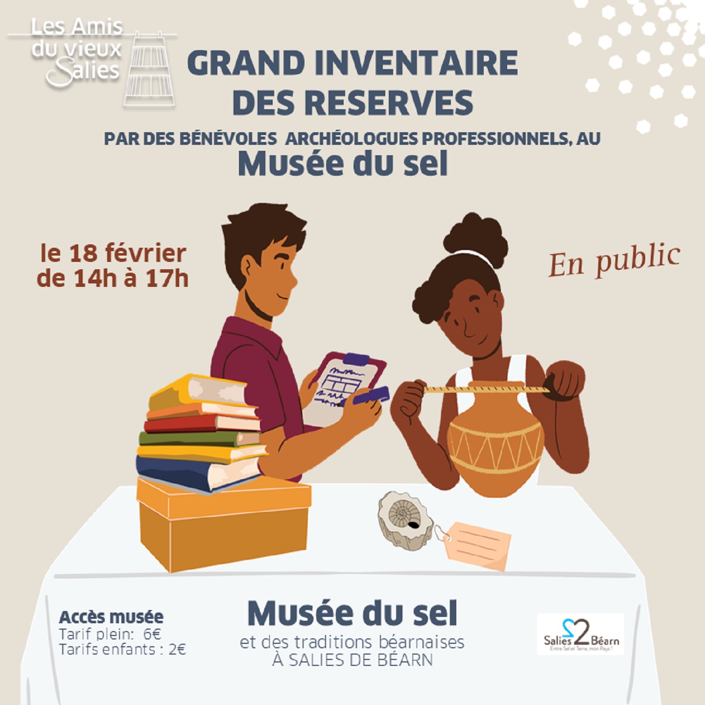 Grand inventaire des réserves du musée du sel