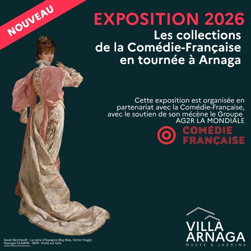Vernissage de l'exposition temporaire : Les collections de la comédie française en tournée à Arnaga — visuel événement