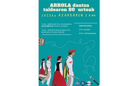80 ans du groupe de danses basques Arrola : défilé, spectacles, repas et soirée animée