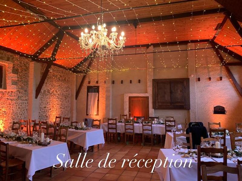 Salle de réception, au Château Sauvéméa