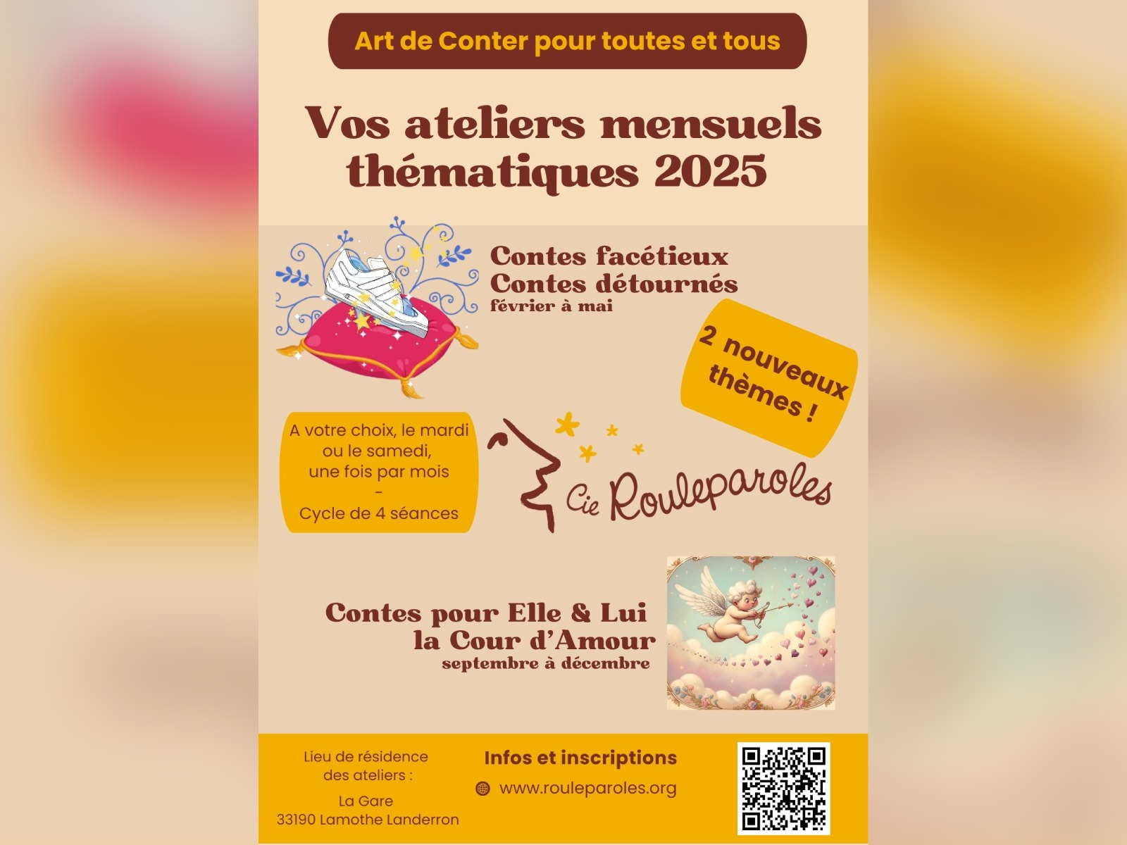 Ateliers mensuels thématiques - Art de Conter