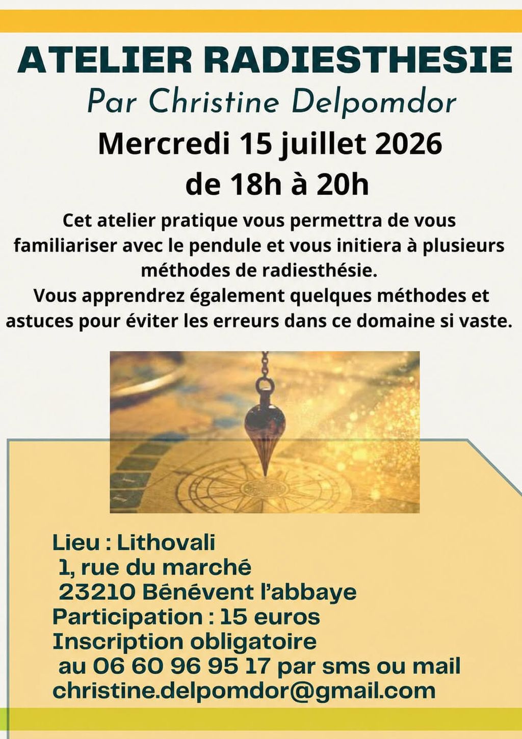 Atelier Radiesthésie
