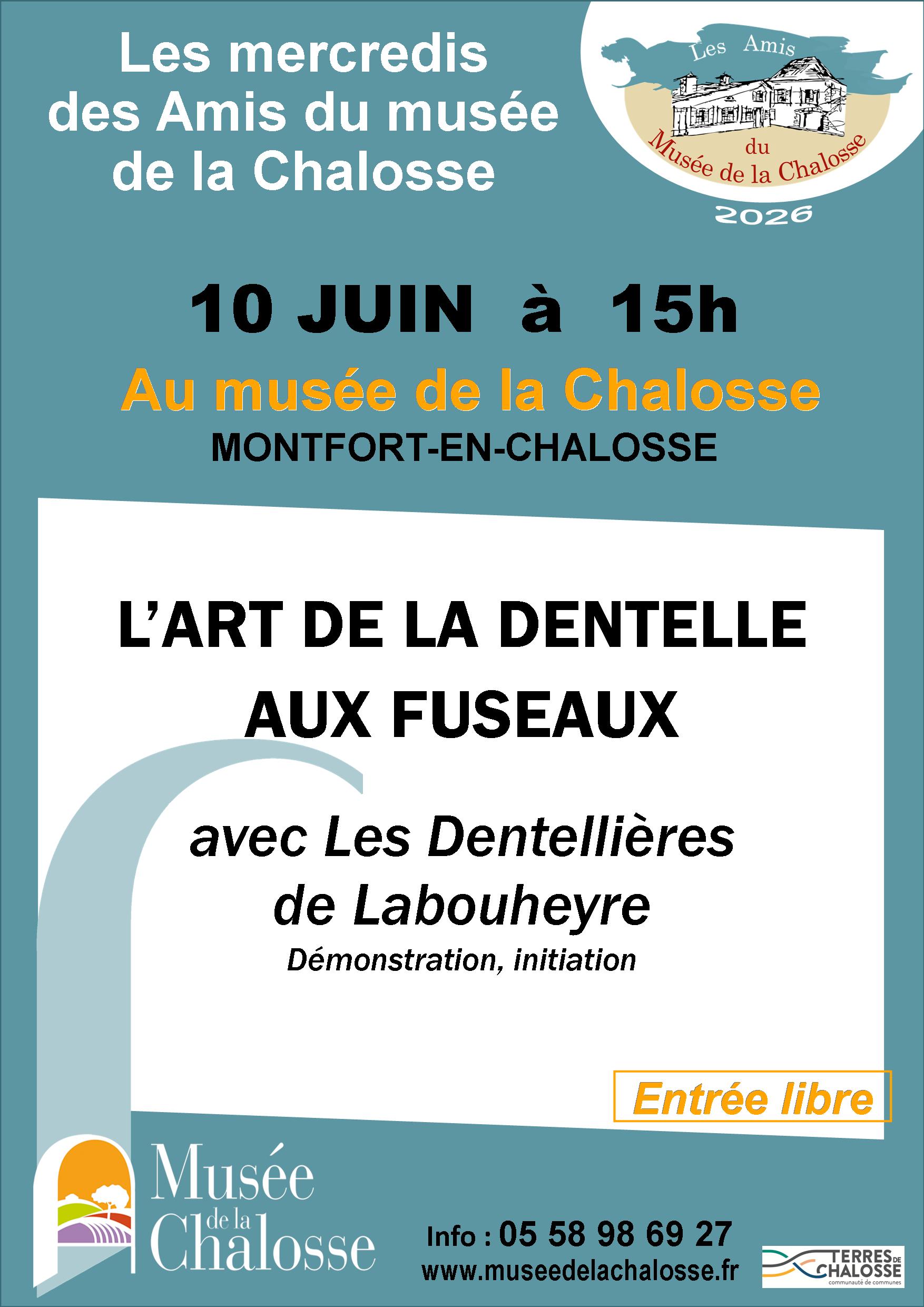 Atelier "L'art de la dentelle aux fuseaux" au Musée de la Chalosse — visuel événement