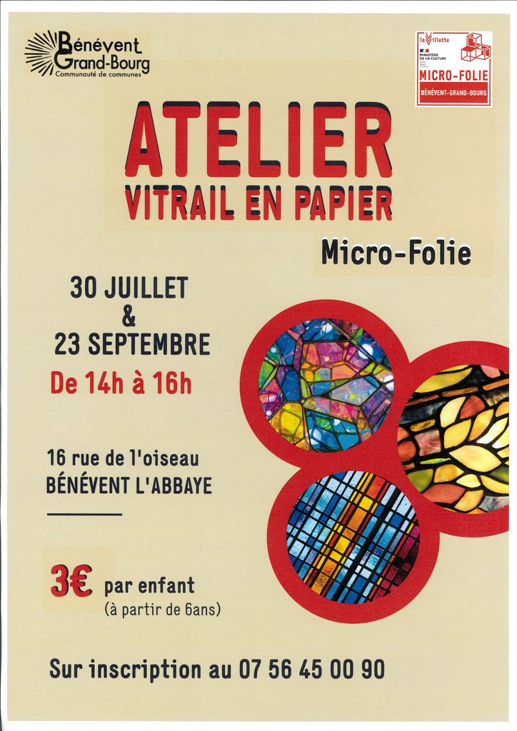 Micro-Folie : Atelier Vitrail en papier