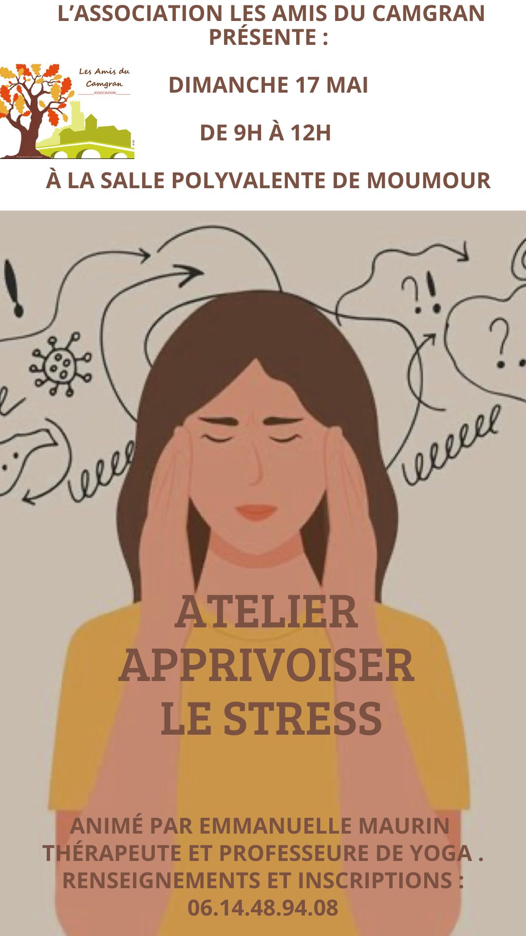 Atelier : Apprivoiser son stress — visuel événement