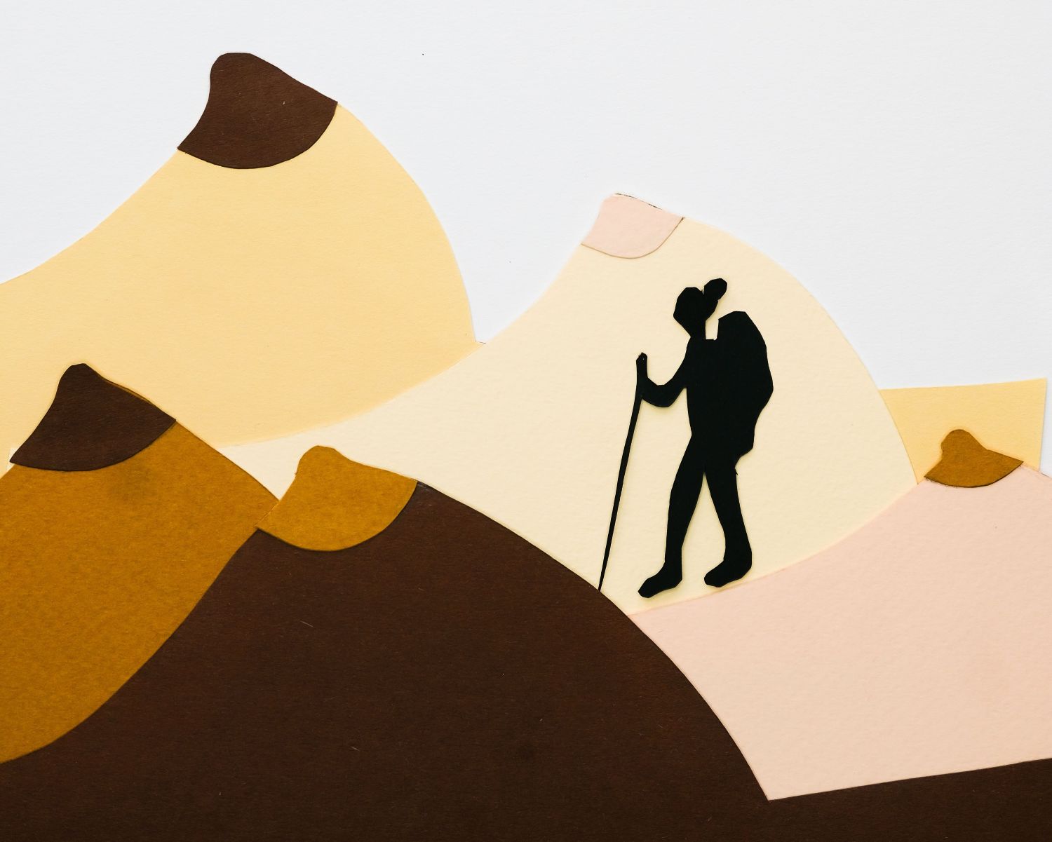 Atelier collage montagne