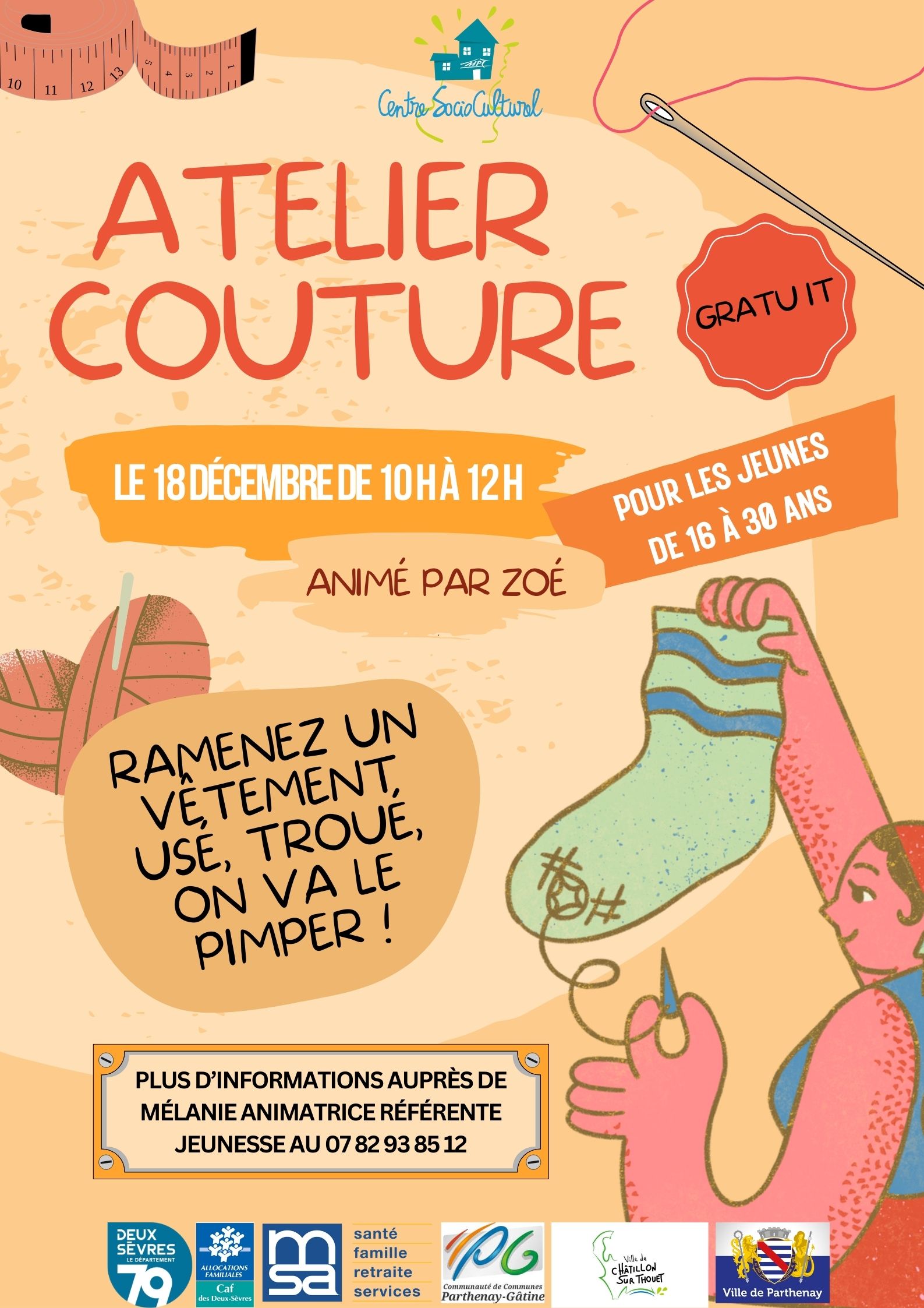 Atelier créatif : Dessin, peinture, découpe — visuel événement