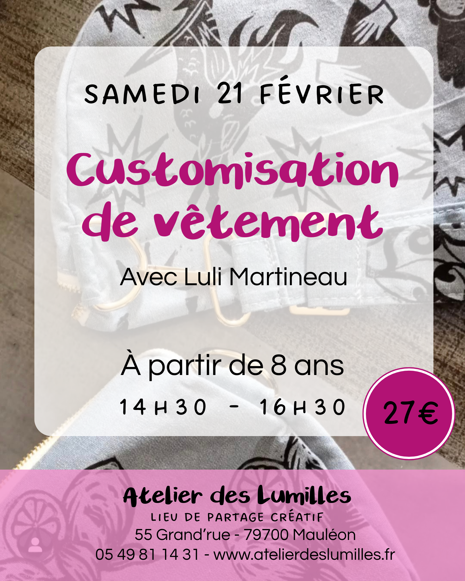 Atelier - Customisation de vêtements - photo 2