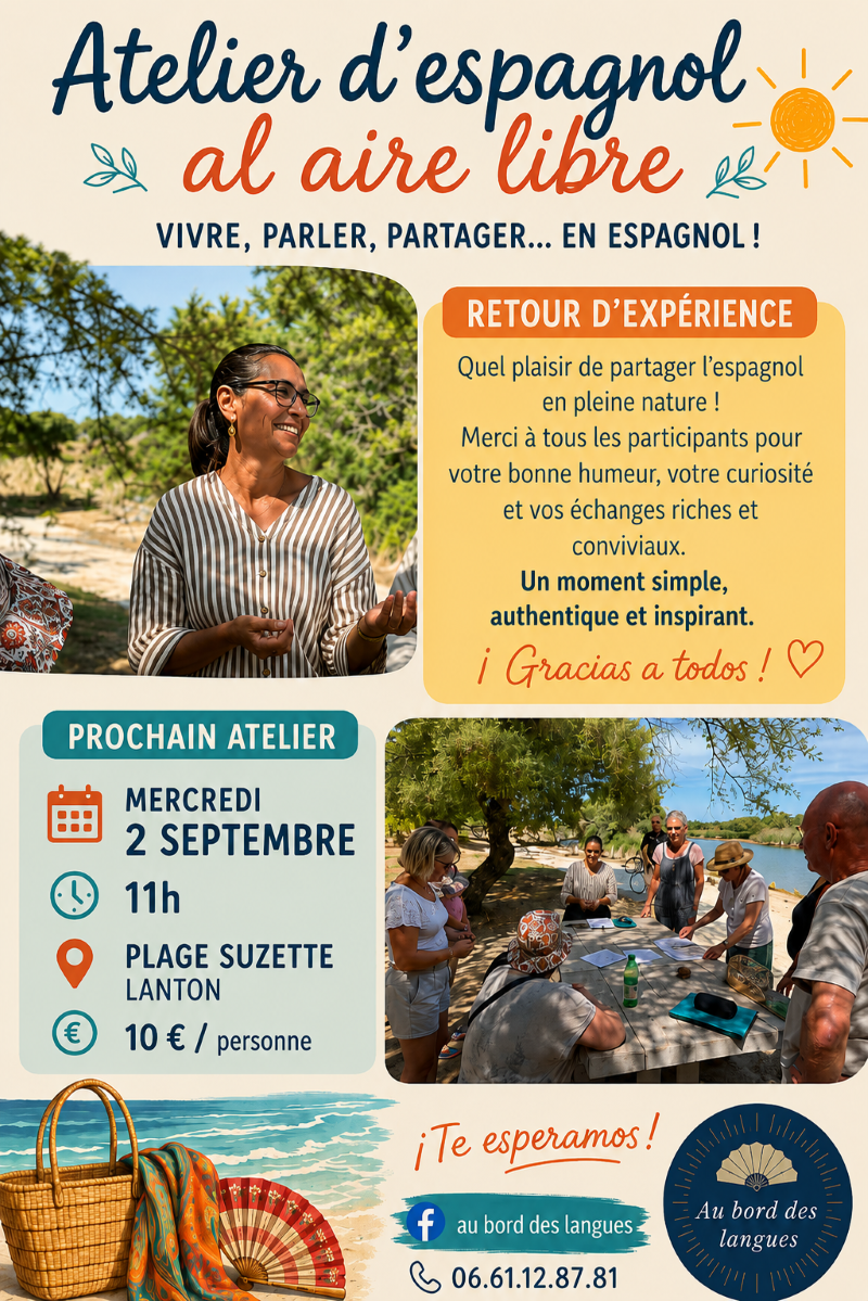 Atelier d&rsquo;Espagnol « Al aire libre »