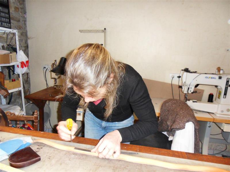L'atelier de maroquinerie de Clarisse