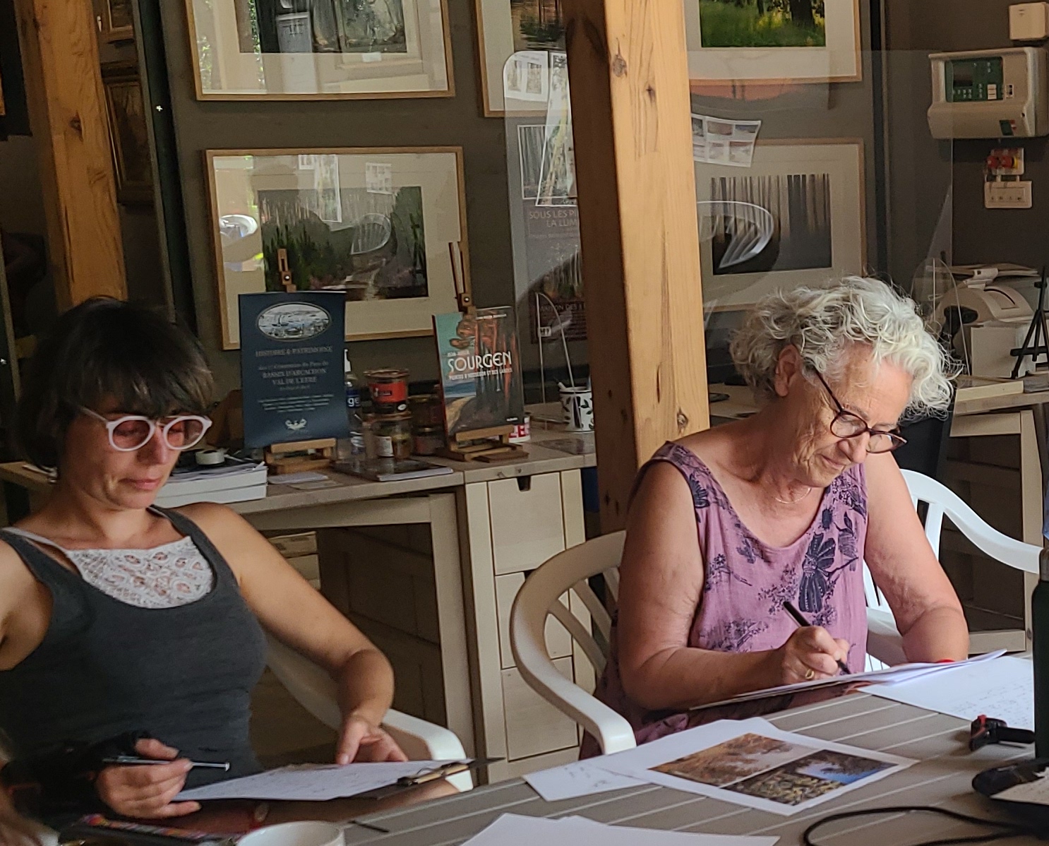 Atelier d'écriture au conservatoire des Landes de Gascogne, Sanguinet