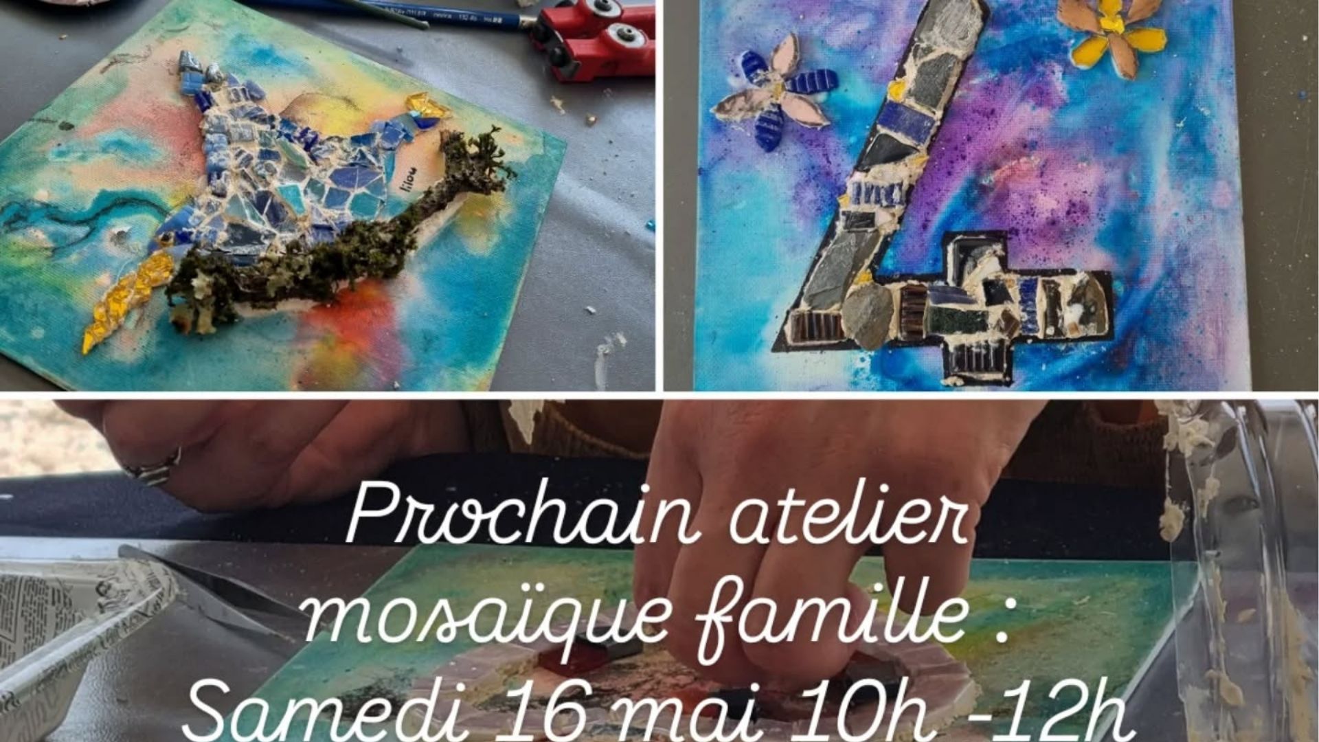 Atelier créatif mosaïque en famille — visuel événement