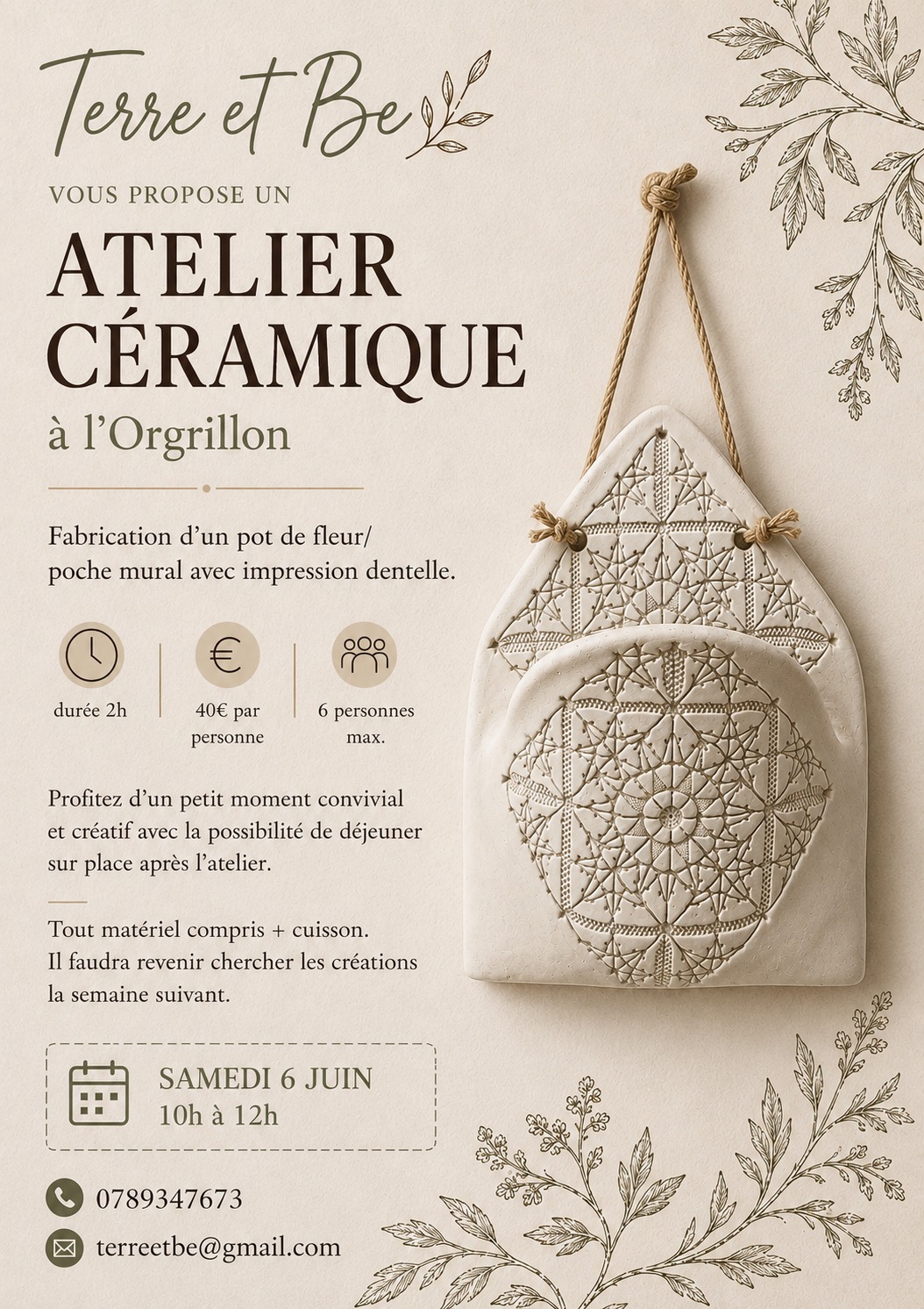 Atelier céramique